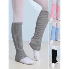 Meias de dança infantil Leggings acima do joelho outono inverno engrossado quente malha Ballet Extra-comprimento Fanghua