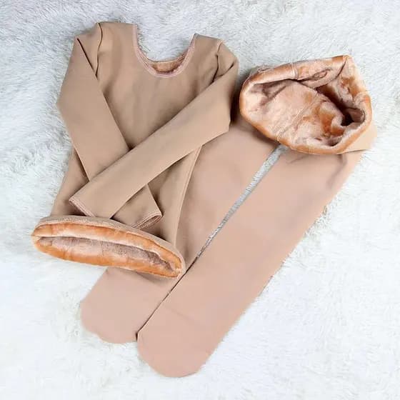Traje de dança infantil terno feminino outono inverno manga comprida Ballet prática meninas Bottoming Grab roupa interio