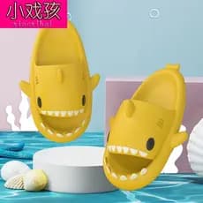 Chinelos de tubarão verão adulto casal chinelos na moda interior ao ar livre engraçado casa bonito dos desenhos animados