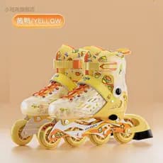 Patins de pato amarelo pequeno patins infantis para meninas loja principal patins em linha patins iniciantes meninos