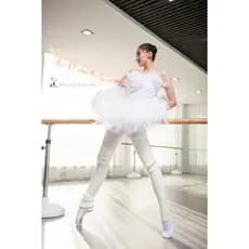 Dança do norte engrossado inverno adulto sobre o joelho Leggings Ballet dança prática meias lã alongada