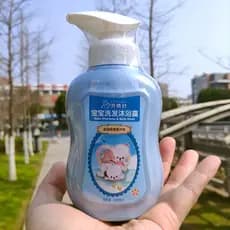 Babeshu Baby Shampoo Gel de banho três em um Shampoo para bebês dois em um Fórmula especial para recém-nascidos sem lágr