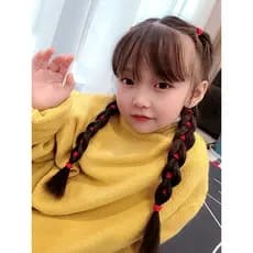 Bebê Mini pequeno laço de cabelo vermelho cabeça laço de cabelo não machuca o cabelo elástico polegar anel laço de cabel