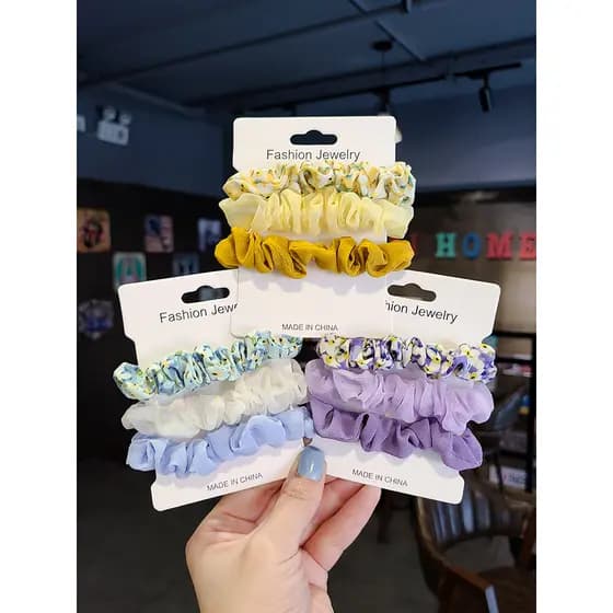 Ins doce laço de cabelo crianças laço de borracha de cabelo não machuca o cabelo coreano princesa bonito bandana feminin