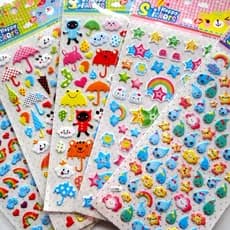 Adesivos de parede adesivos gota de água guarda-chuva arco-íris animais dos desenhos animados do bebê crianças quarto ja