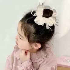 2026 novo estilo crianças gravata bola laço de cabelo meninas não machucam o cabelo cabeça corda faixa de borracha menin