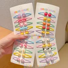 Bebê Super pequeno grampo de cabelo bonito colorido fruta quebrada Hairpin crianças dos desenhos animados testa franja c