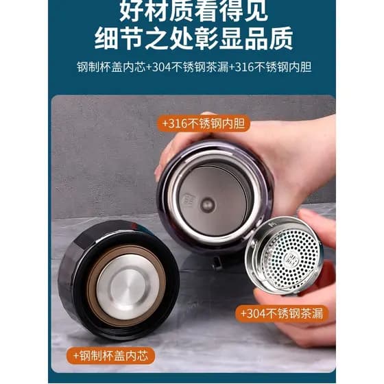 316 aço inoxidável grande capacidade copo térmico vácuo ao ar livre portátil copo de água masculino feminino negócios xí