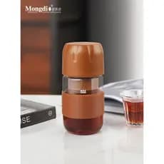 Mongdio máquina de café portátil moedor elétrico viagem ao ar livre grãos de café moagem cerveja tudo-em-um máquina pequ