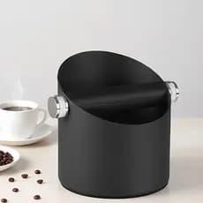 Balde de borras de café, aço inoxidável, balde de borras de batida, acessórios para máquina de café doméstica, eletrodom