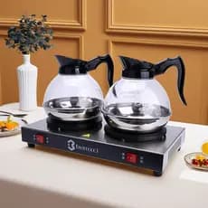 Fogão de café de duas cabeças fogão de aquecimento de café americano Base de fabricação de café placa de aquecimento iso