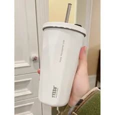 Simples copo de café de aço inoxidável copo térmico feminino High-End requintado copo masculino portátil Takeaway escrit
