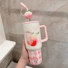 Dile Bell Copo mestre de gelo de frutas de verão 304 Copo térmico de aço inoxidável Copo de palha de escritório de grand