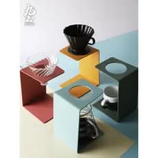 Jiutu suporte de filtro de café para fermentação manual, cor Macaron, ferro, filtro de café, suporte de copo V60, conjun