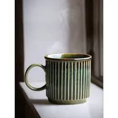 Nove terras estilo japonês grés xícara de café Retro caneca simples casa artesanal forno-torrado arte copo de café feito