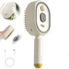 Escova a Vapor Elétrica 2026 - Alisador de Cabelo a Vapor Recarregável, Reduz Frizz e Estática, Nutre o Cabelo, Portátil
