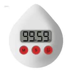 Relógio Digital para Banheiro, Relógio à Prova d'Água para Chuveiro, Temperatura, Umidade, Contagem Regressiva Visual, M