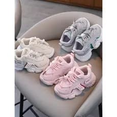 2025 estilo primavera respirável sapatos de malha de sola macia pai sapatos meninos leve tênis de corrida crianças da cr
