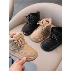 2023 inverno crianças sapatos de algodão meninos meninas grandes sapatos de algodão novo estilo de sola macia botas de a