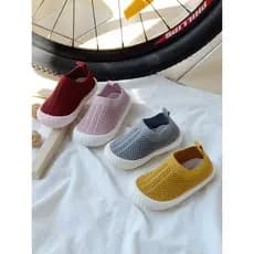 Crianças primavera outono sapatos de rede crianças deslizamento-em tênis meninas macio sapatos de malha plana da criança