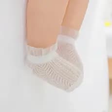 Recém-nascido verão meias de malha fina bebê puro algodão Mosquito meias masculino feminino bebê meias de gelo oco curto