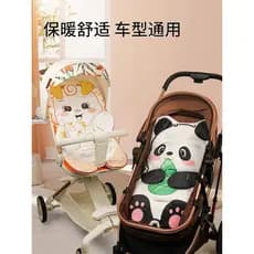 Almofada para carrinho de bebê, almofada de algodão quente, outono inverno, almofada para cadeira de jantar, caminhada,