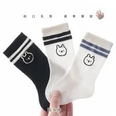 Bebê bezerro meias verão estilo fino bebê boca solta desossada tubo médio meias meninos meninas estilo Preppy respirável