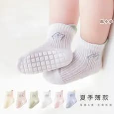 Meias de bebê verão estilo fino bebê boca solta meias desossadas meninos meninas antiderrapante criança meias de chão ma
