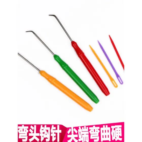 Cor DIY ferramentas manuais Knitter dedicado cotovelo crochê ferramenta mudança cabeça crochê furador