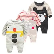 Macacão de bebê roupas recém-nascidos outono manga comprida macacão masculino feminino primavera outono macacão QX5doxxu