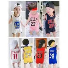 Macacão de bebê roupas de verão das mulheres dos homens sem mangas colete curto escalada terno basquete do bebê recém-na