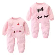 Macacão de bebê primavera outono macacão menina bebê primavera roupas 1 ano de idade masculino 0 pijamas bonitos 3 meses
