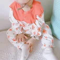 Macacão de bebê primavera outono roupas de algodão puro aberto bebê recém-nascido menina macacão primavera roupas recém-