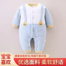 Macacão de bebê inverno forro de lã engrossado roupas quentes recém-nascidos roupas de inverno Outing roupas de algodão