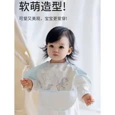 Bebê comendo babador crianças à prova dwaterproof água à prova de óleo Anti-sujeira sem mangas macacão suplementos alime