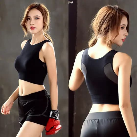 Coreia coreia colete à prova de choque Yoga Wear terno senhoras verão esportes roupa interior Anti-flacidez reunião corr