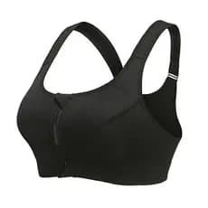 Maiô dividido colete separado feminino de uma peça terno de mergulho superior biquíni cor sólida zíper frontal Breasted