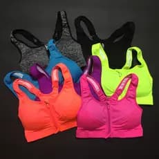 Tamanho grande roupa interior esportiva feminina à prova de choque reunindo gordura mm irmã sutiã correndo colete seios