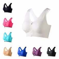 Roupa interior esportiva feminina à prova de choque correndo Plus Size menina gorda mm100kg menina estudante sutiã de Fi