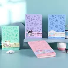 Le Band Sanrio B6 Bloco de notas Caderno bonito Manual bonito de alto valor Menina pu Couro macio Embossing Notebook Alu