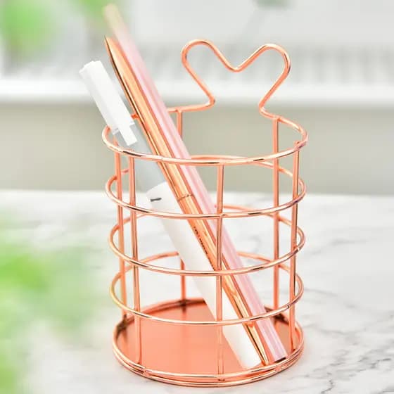 Porta-canetas Spevgamed Rabbit Rose Gold para estudantes de alto valor
