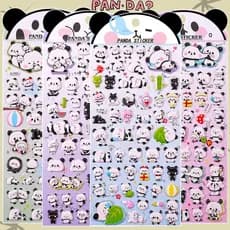 Panda adesivo estilo chinês Animal Emoticon pacote 3D tridimensional bolha adesivo menina manual decoração adesivo recom