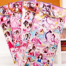 Psíquico concubina genuína autorizada crianças dos desenhos animados Anime adesivos tridimensional bolha esponja adesivo