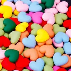 Amor flor em forma de coração resina influenciador pequenas jóias simulação creme cola Material acessórios para o cabelo