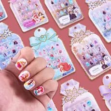 Disney disney crianças adesivos de unhas encaixotado bebê menina Manicure adesivos completos tatuagem gelo princesa dos