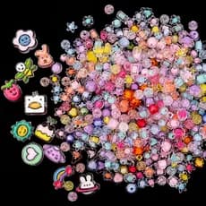 Bulk diy frisado Material artesanal corda trançada contas de cor de cristal crianças pulseira colar bonito jóias acessór