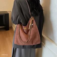 Casual All-Match corrente requintado elegante simples grande capacidade de um ombro cruz-corpo 2025 outono bolsa portáti