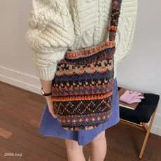 Phil Island High-End Feeling All-Match Bolsa balde de bolinhas de grande capacidade 2025 Feminino Commuter