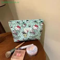 [MYBR] Bolsa De Armazenamento De Desenho Animado Anime Portátil Kawaii Maquiagem De Grande Capacidade Bolsas De Lavagem