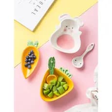 Japonês cerâmica bonito pequeno utensílios de mesa criativo crianças dos desenhos animados utensílios de mesa casa café